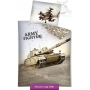 Military bedding with armored tank and helicopter, 150x200