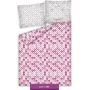 Teen's bedding with pink & gray small hearts 140x200 or 150x200