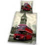 Bedding with Big Ben & red London bus