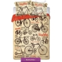 Bedding with old time bicycles 150x200 + 2x50x60 