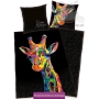 Colorful bedding with giraffe Bureau Artistique