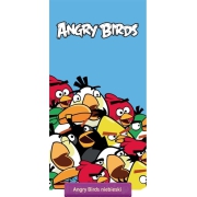 Angry Birds Crowded Blue kids towel 75x150