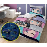 Glow in the dark bed linen with Manga Anime