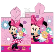 Disney Minnie Mouse bath & beach poncho hooded towel, pink
