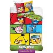 Colorful Angry Birds Rio bedding set 140x200 or 135x200 